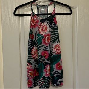 Old Navy Tropical Razor Back Tank